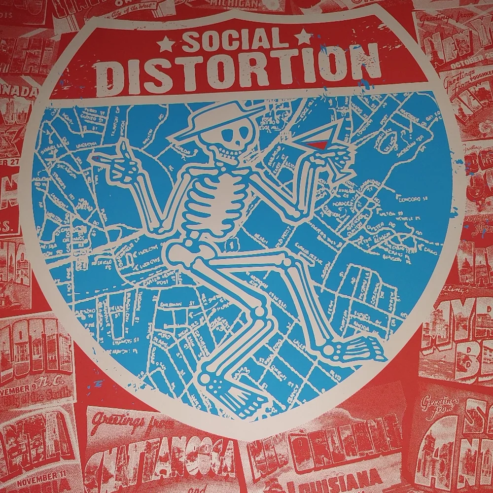 Social distortion 2019 fall tour poster - Picture 8 of 11